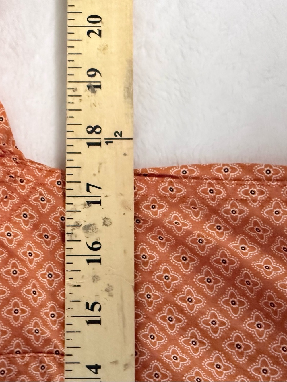 Cinch Boys Large 12 Western Shirt Orange Geometric Long Sleeve Button Up - Picture 5 of 7